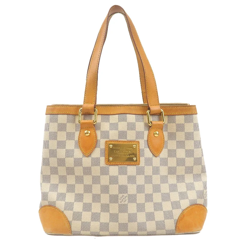 High-quality leather messenger bagsLouis Vuitton Damier Azur Hampstead PM Hand Bag N51207