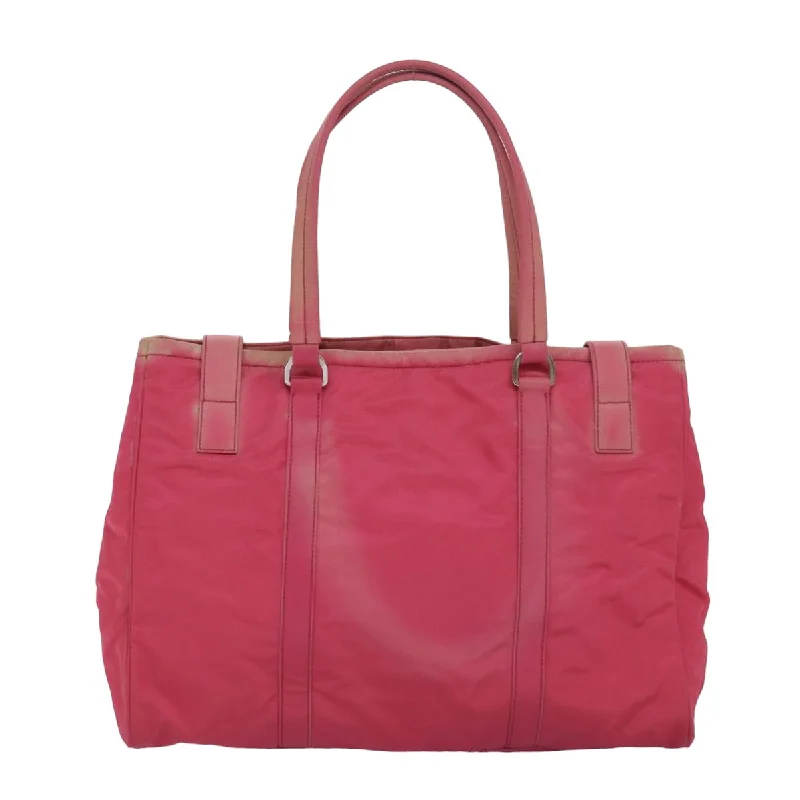 Customizable monogram bagsPRADA Tote Bag Nylon Pink  83295