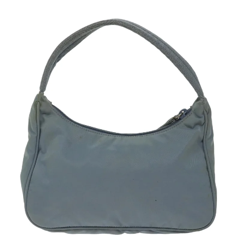 Designer bags with detachable strapsPRADA Hand Bag Nylon Light Blue  bs12579