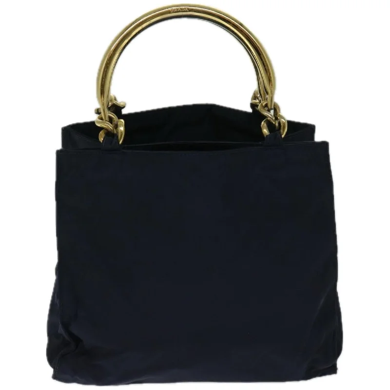 High-quality leather messenger bagsPRADA Hand Bag Nylon Navy  yk10804