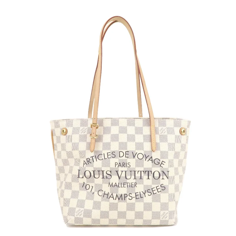 Designer bags with detachable strapsLouis Vuitton Damier Azur Cabas PM Tote Bag Shoulder Bag N41378