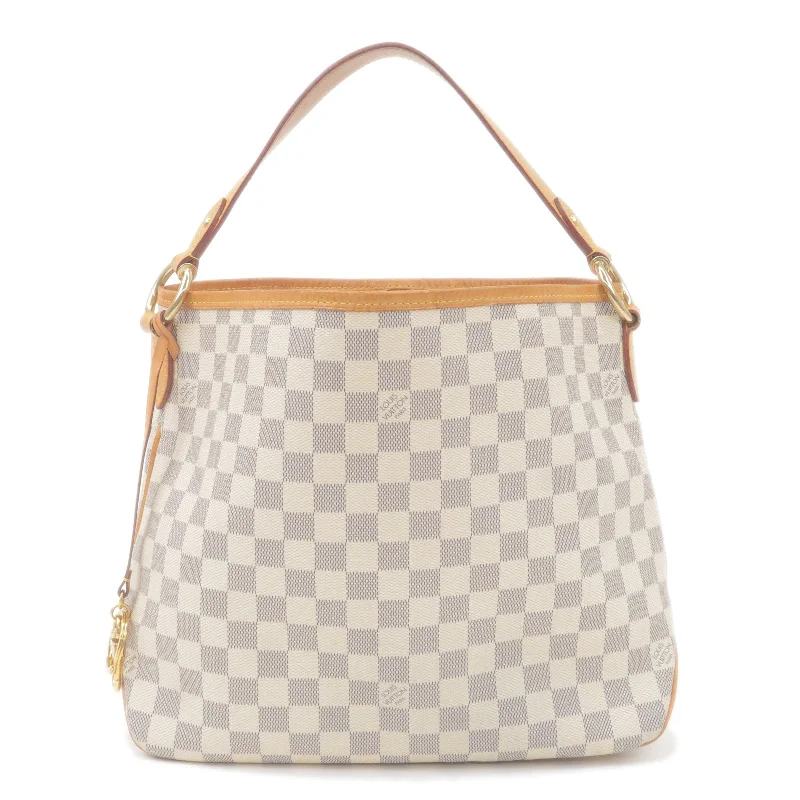 Elegant clutch bags for weddingsLouis Vuitton Damier Azur Delightful PM Shoulder Bag N41606