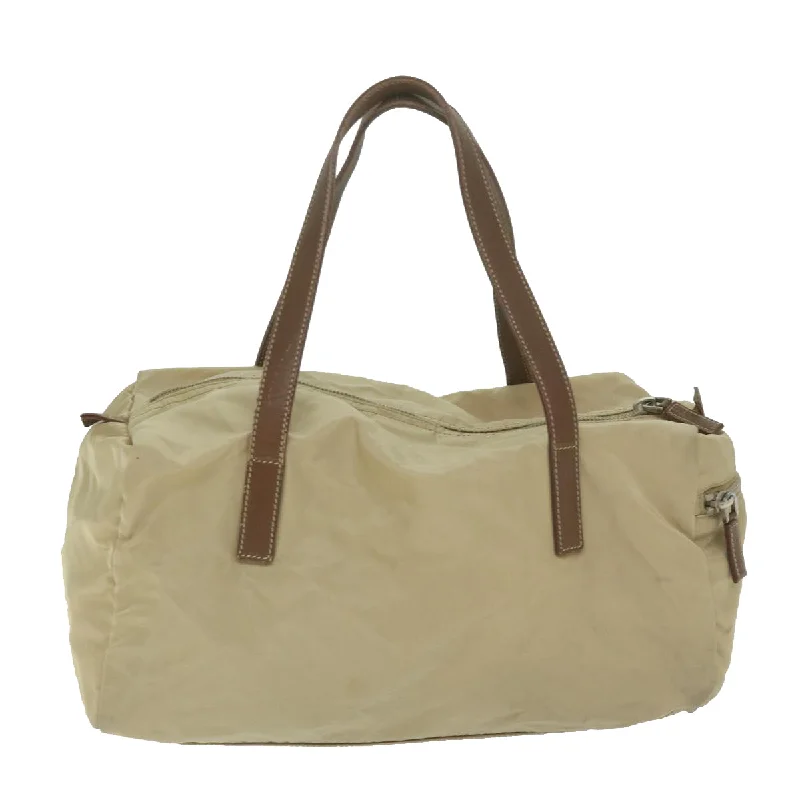 Durable leather bags for daily usePRADA Hand Bag Nylon Beige  hk1030