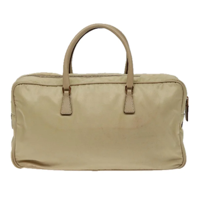 Affordable luxury bags PRADA Hand Bag Nylon Cream  79109