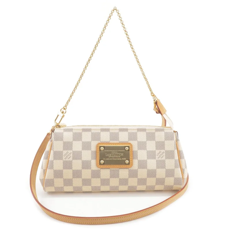 Best tote bags for workLouis Vuitton Damier Azur Eva 2 Way Pouch Shoulder Bag N55214