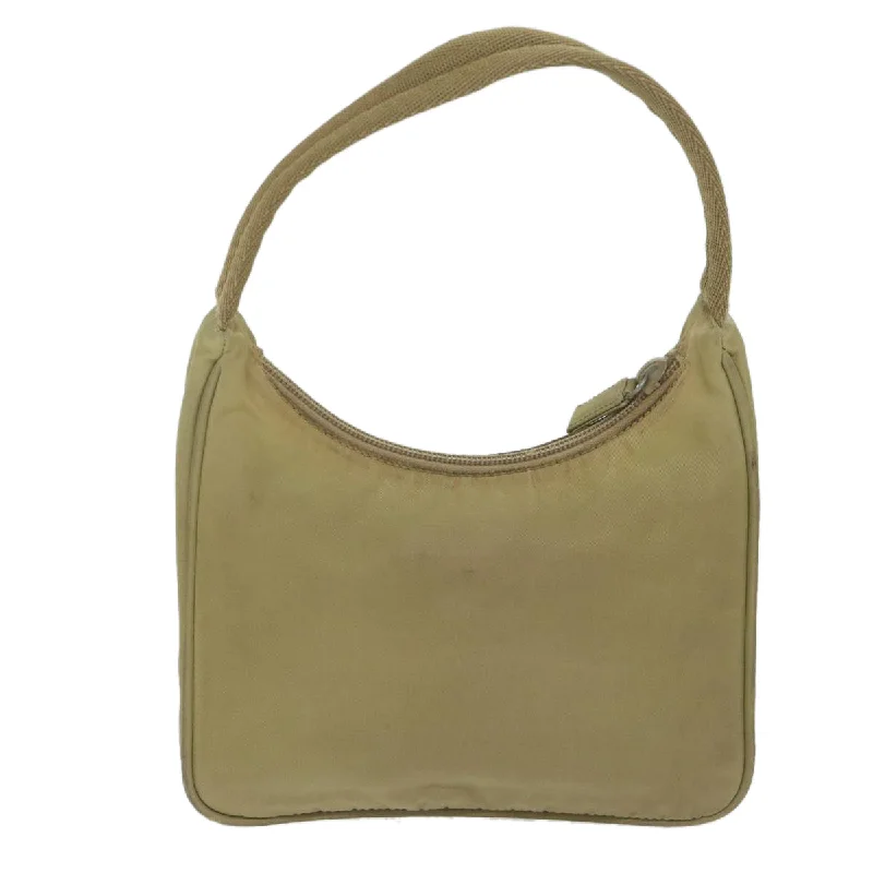 Affordable leather bagsPRADA Hand Bag Nylon Beige  bs10991