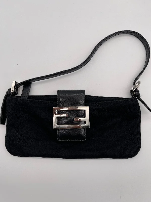 Designer bags with top handlesFENDI mini baguette shoulder bag