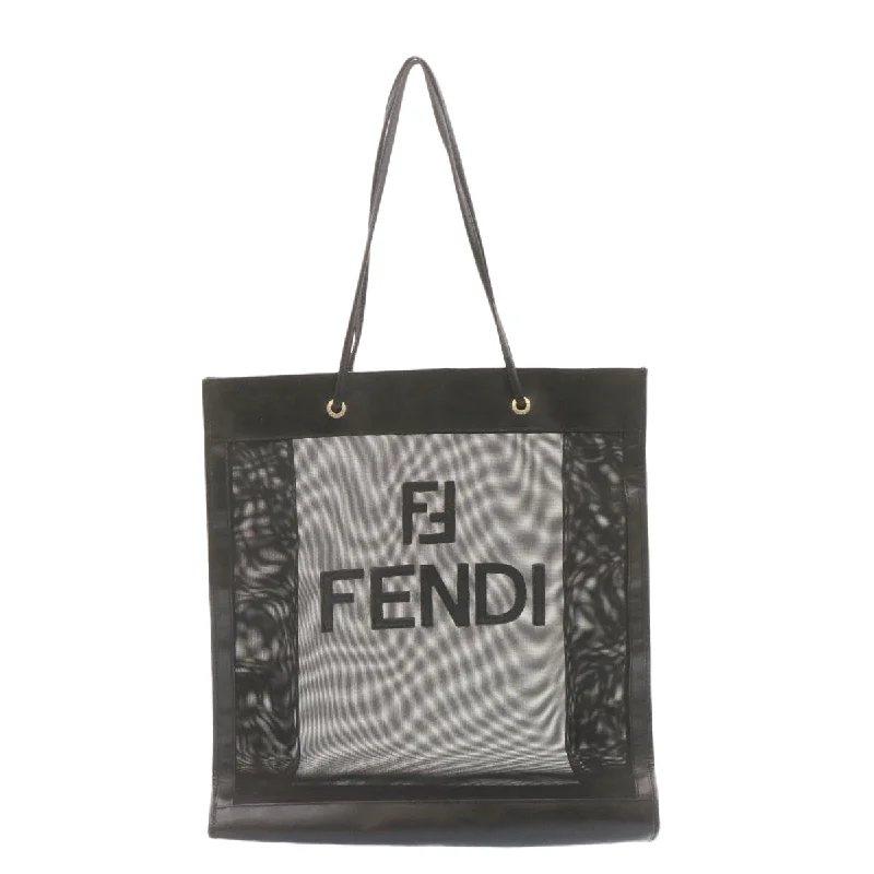 Best bags for business tripsFENDI Tote Bag Nylon See-through mesh Black  am1409g