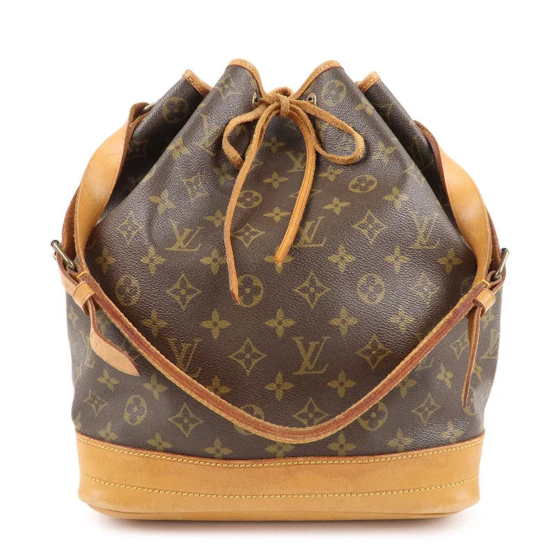 Customizable monogram bagsLouis Vuitton Monogram Noe Shoulder Bag Hand Bag Brown M42224