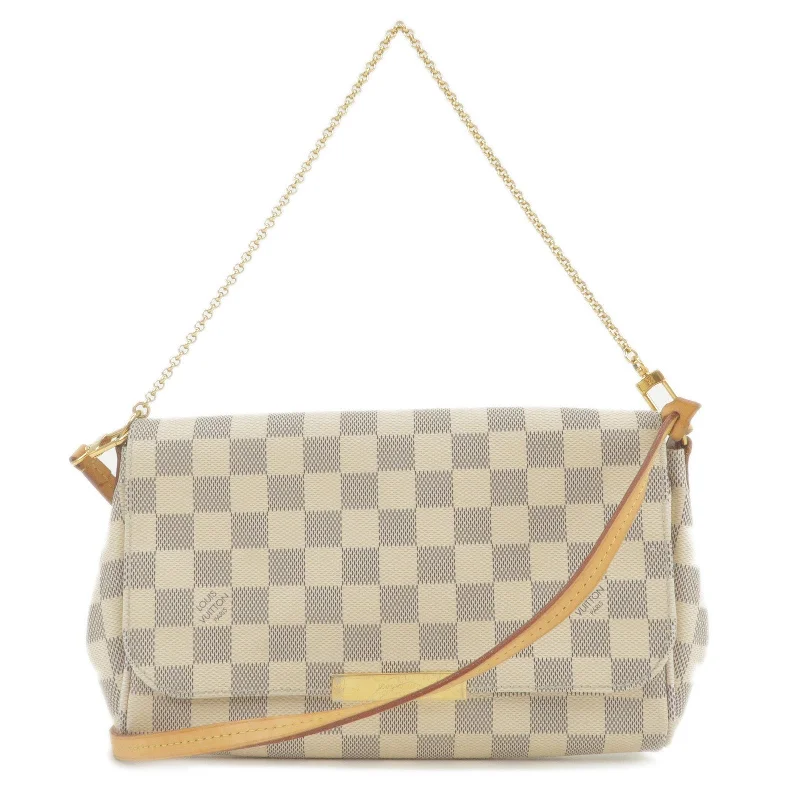 Vintage-inspired handbagsLouis Vuitton Damier Azur Favorite PM 2Way Shoulder Bag N41277