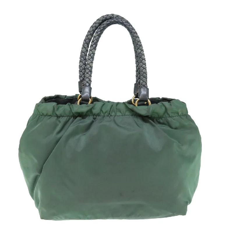 Trendy bucket bags for summerPRADA Hand Bag Nylon Green  63527