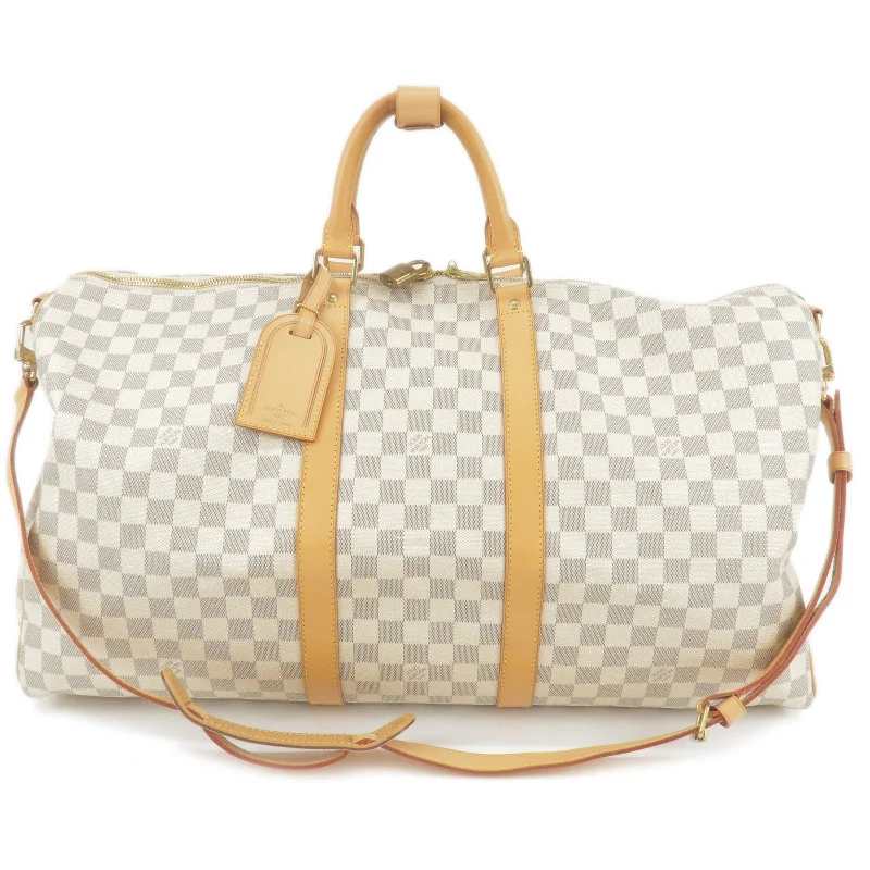 Vintage-inspired handbagsLouis Vuitton Damier Azur Keep All Bandouliere 55 Bag M41429