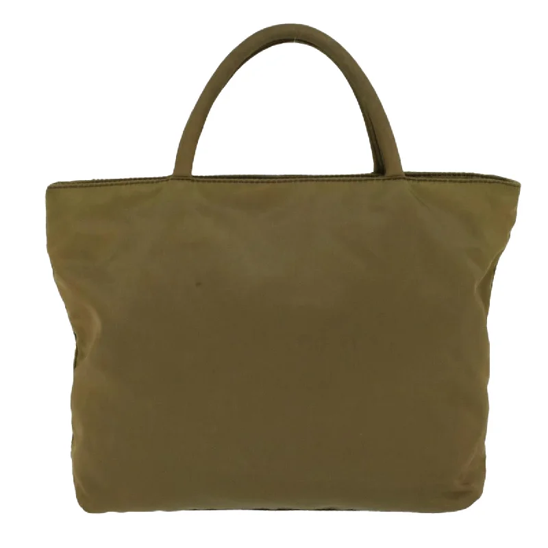 Affordable leather bagsPRADA Hand Bag Nylon Khaki  cl685