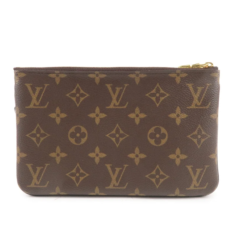 Customizable monogram bagsLouis Vuitton Monogram Reverse Pochette Double Zip 2Way Bag M69203