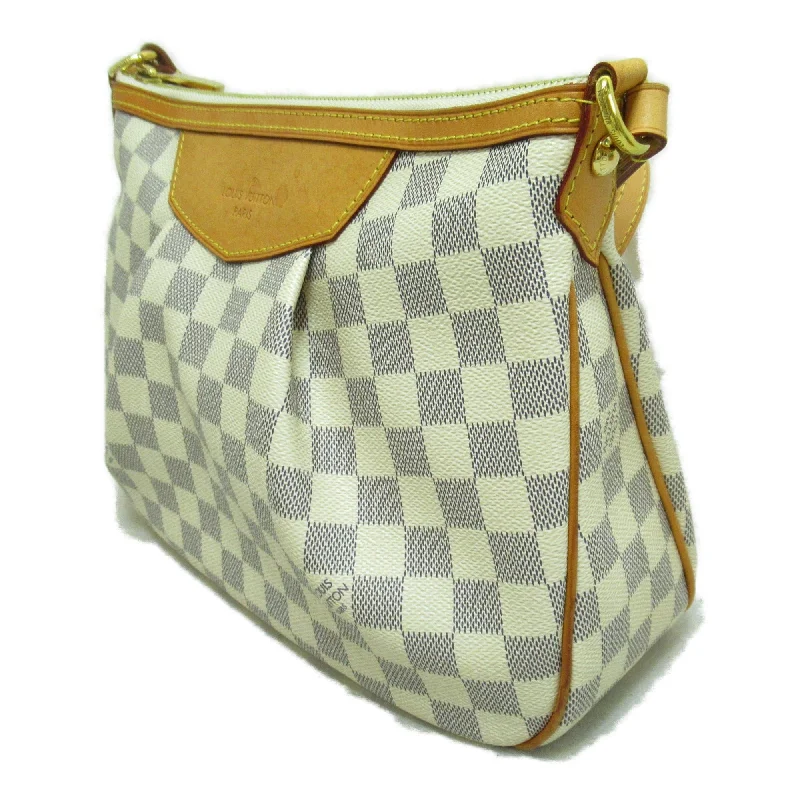 Affordable leather bagsLouis Vuitton SiracusaPM Shoulder Bag Ivory Damier Azur PVC coated canvas N41113