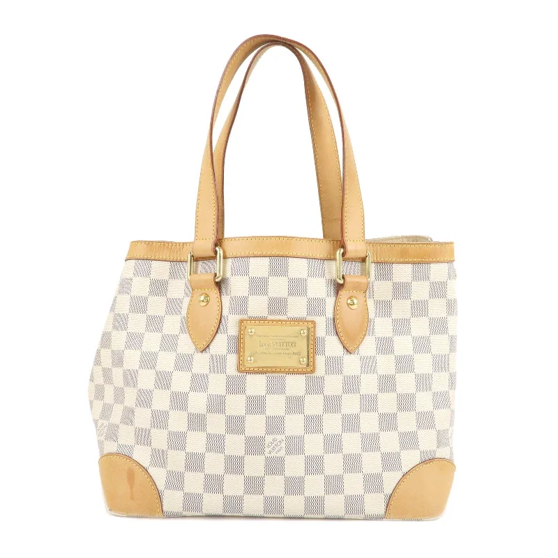 Large capacity travel bagsLouis Vuitton Damier Azur Hampstead PM Hand Bag Ivory N51207