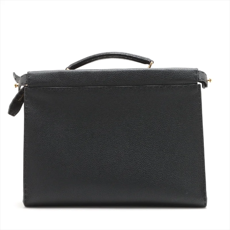 High-quality leather messenger bagsFendi Seleria Pica Boufit Leather 2WAY Business Bag Black 7VA406