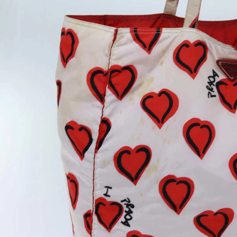 Luxury brand bags on salePRADA Heart Tote Bag Nylon Red  yk11927