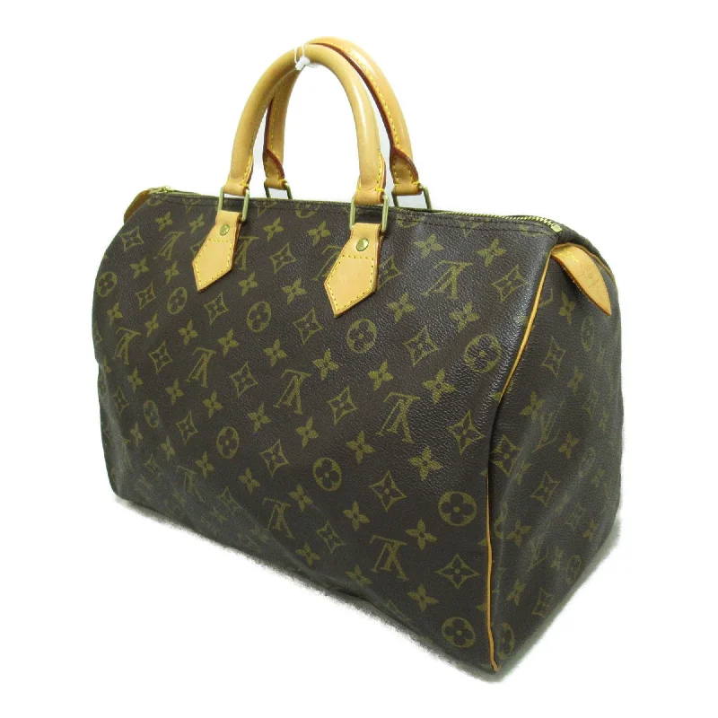 Trendy transparent PVC bagsLouis Vuitton Speedy 35 Brown Monogram PVC coated canvas M41524