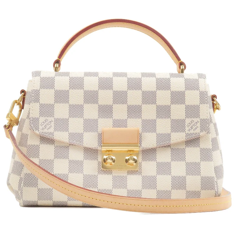 Affordable luxury bags Louis Vuitton Damier Azur Croisette 2Way Hand Bag N41581