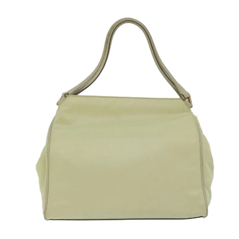 Vintage-inspired handbagsPRADA Hand Bag Nylon Cream  65701