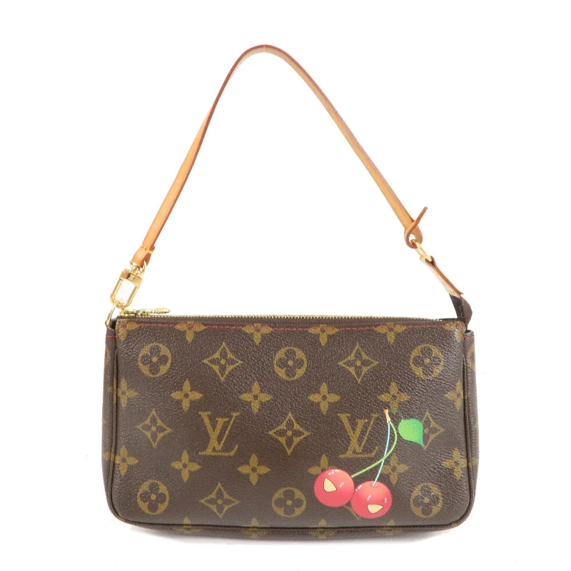 High-quality leather messenger bagsLouis Vuitton Cherry Blossom Pochette Accessoires Pouch M95008