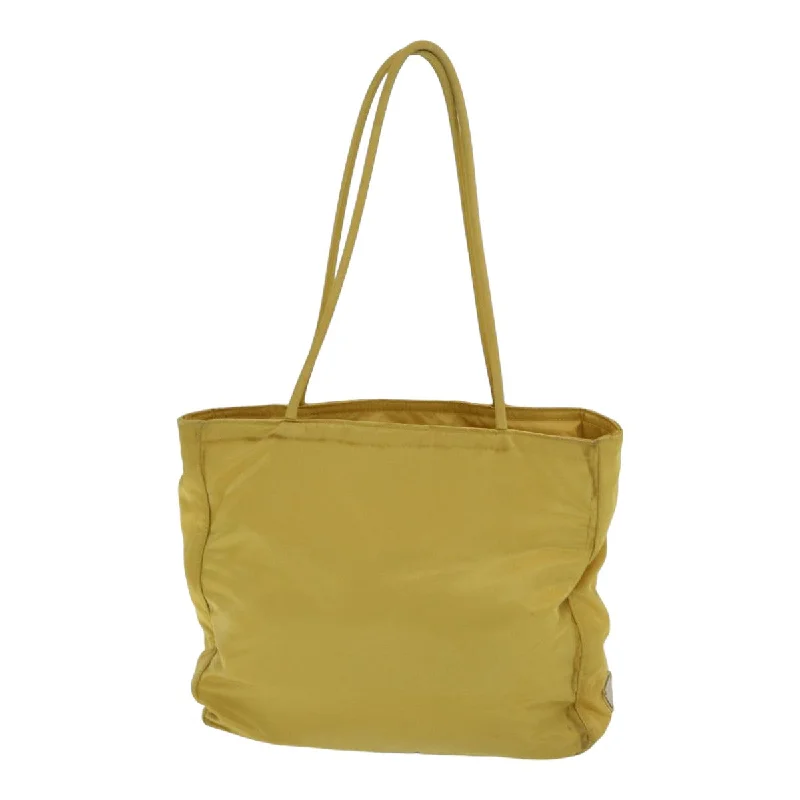 Luxury brand bags on salePRADA Tote Bag Nylon Yellow Silver  84670