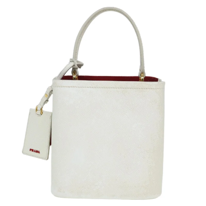 Luxury brand bags on salePRADA Hand Bag Nylon Leather 2way White  83161