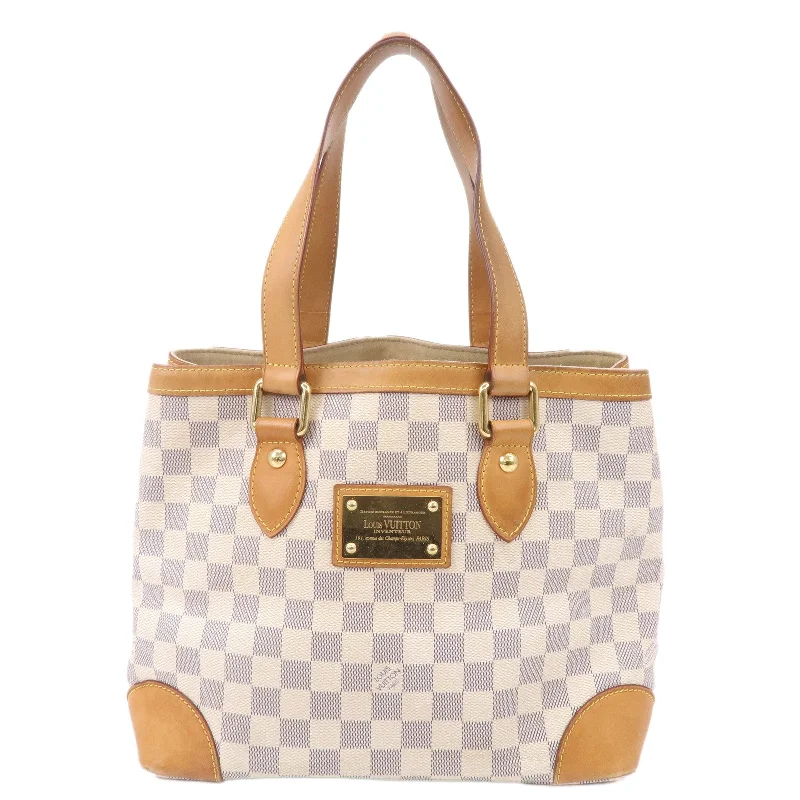 Designer bags for womenLouis Vuitton Damier Azur Hampstead PM Hand Bag Ivory N51207