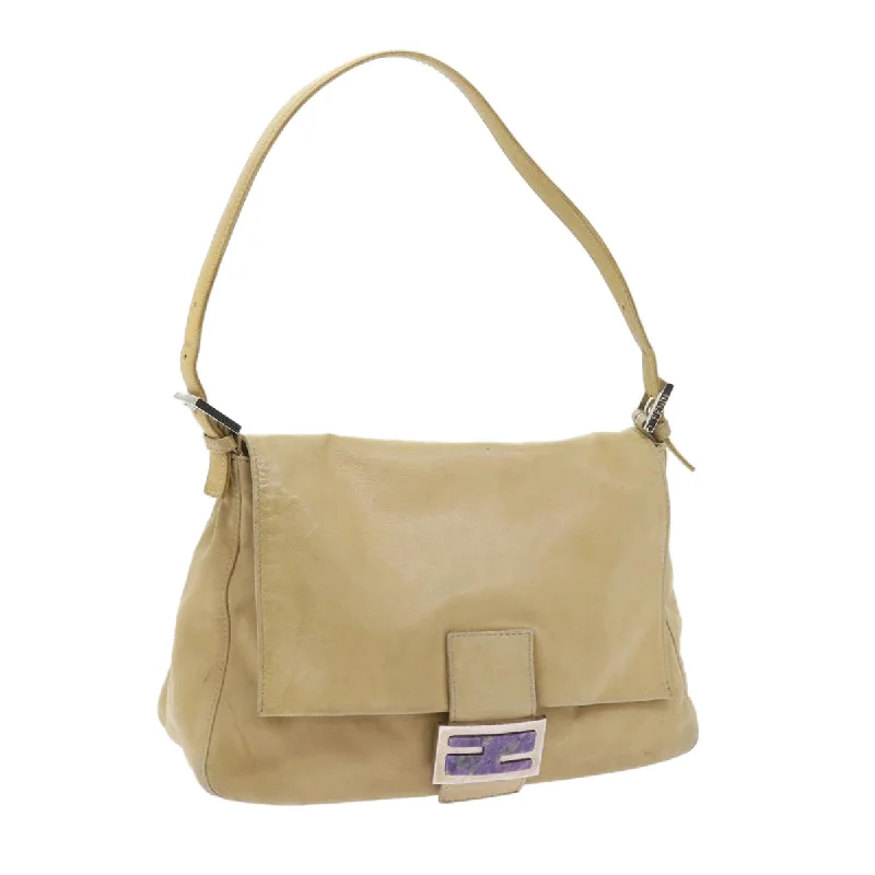 Luxury brand bags on saleFENDI Mamma Baguette Shoulder Bag Leather Beige 2348 26325 009  ep2384