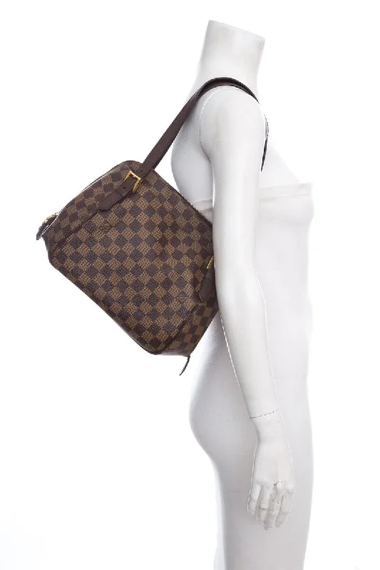 Designer bags with detachable strapsLouis Vuitton Belem MM Brown Handbag