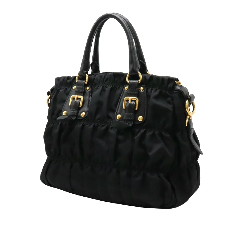 Luxury bags with chain strapsPRADA Nappa gauffre Handbag