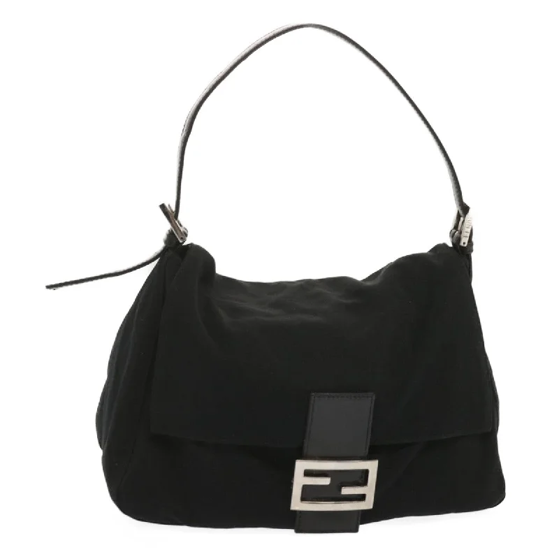 High-quality leather messenger bagsFENDI Mamma Baguette Shoulder Bag Nylon Black  yk11053