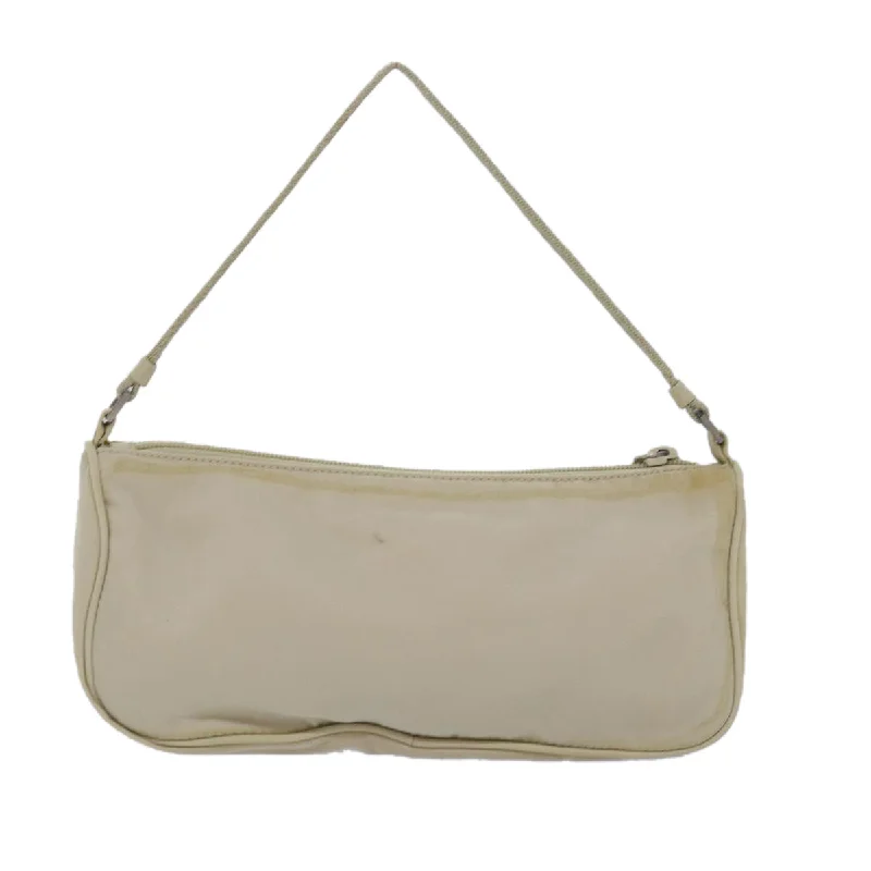 Vintage-inspired handbagsPRADA Nylon Hand Bag Cream  80077