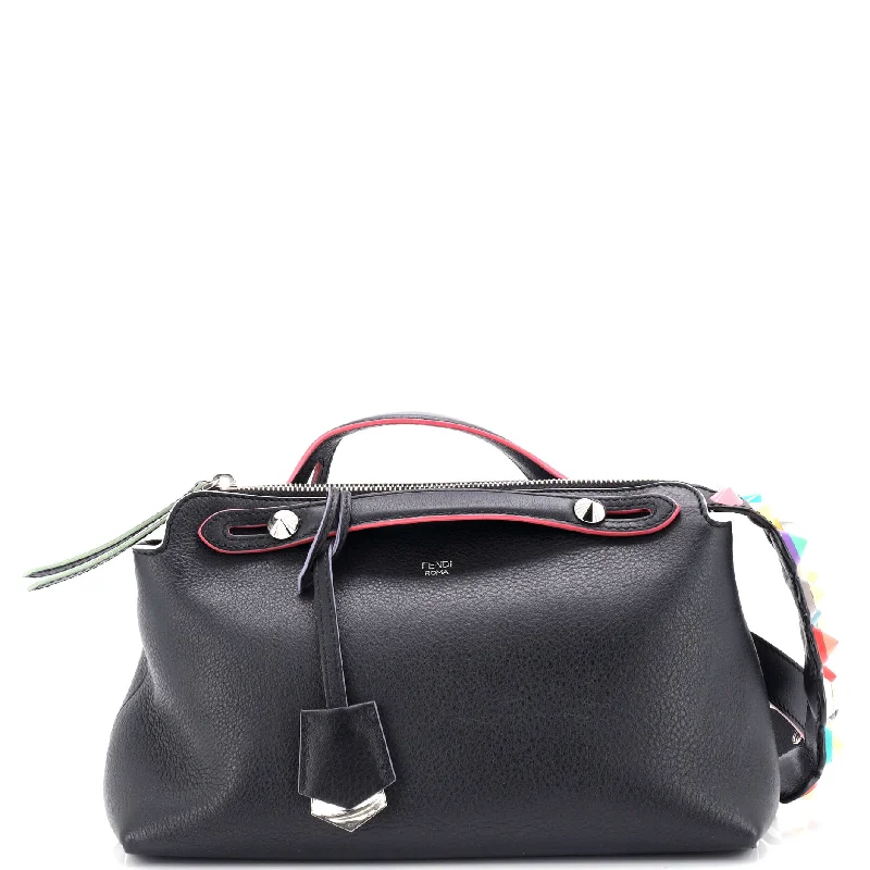 Trendy transparent PVC bagsBy The Way Satchel Leather with Studs Small