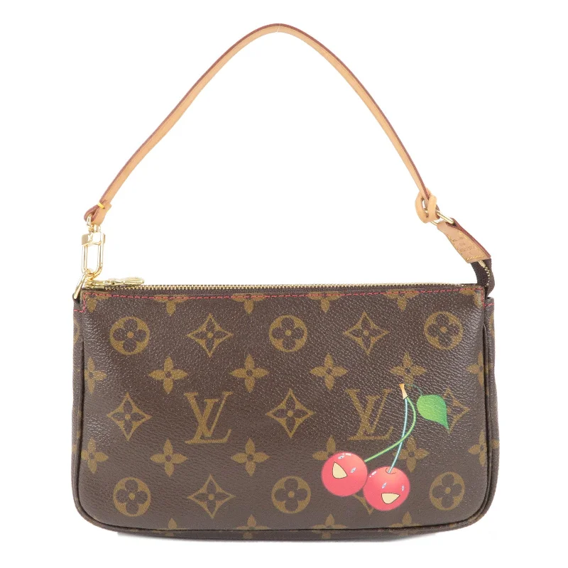 Luxury bags with chain strapsLouis Vuitton Cherry Pochette Accessoires Pouch Brown M95008