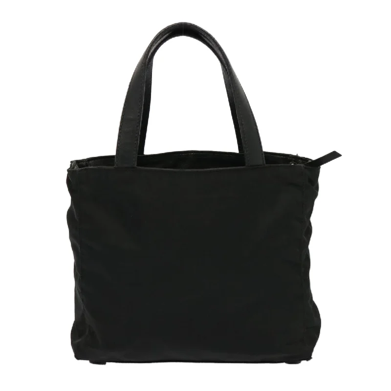 Durable leather bags for daily usePRADA Hand Bag Nylon Leather Black  bs14650