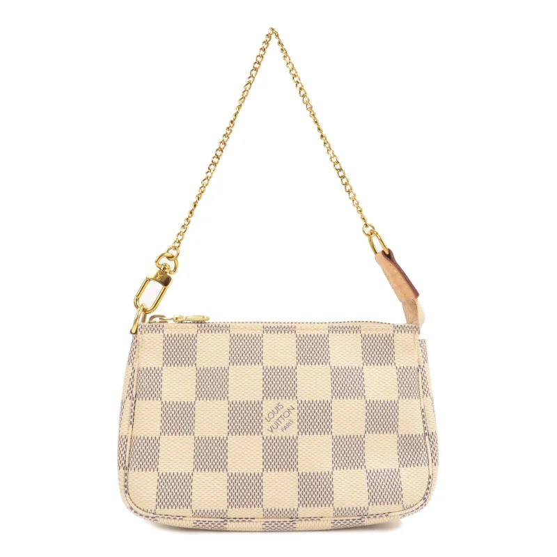 Large capacity travel bagsLouis Vuitton Damier Azur Mini Pochette Accessoires Pouch N58010