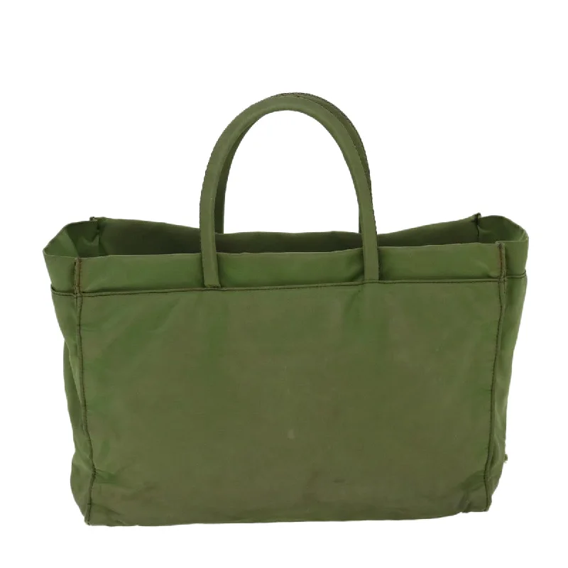 Affordable leather bagsPRADA Hand Bag Nylon Green  68343