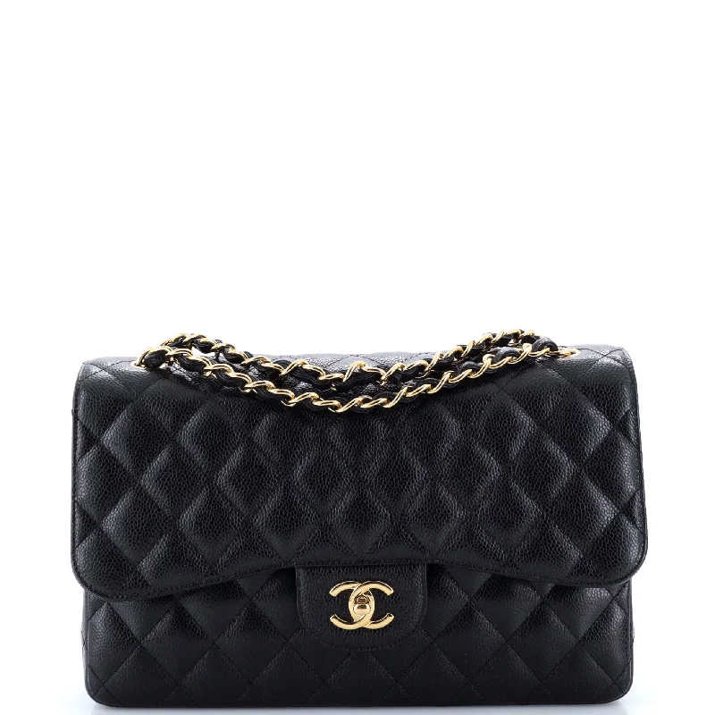 Mini bags for evening outClassic Double Flap Bag Quilted Caviar Jumbo