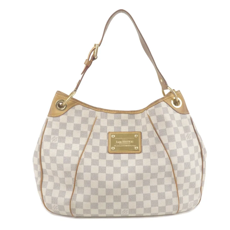 High-end designer bags for menLouis Vuitton Damier Azur Galliera PM Shoulder Bag N55215