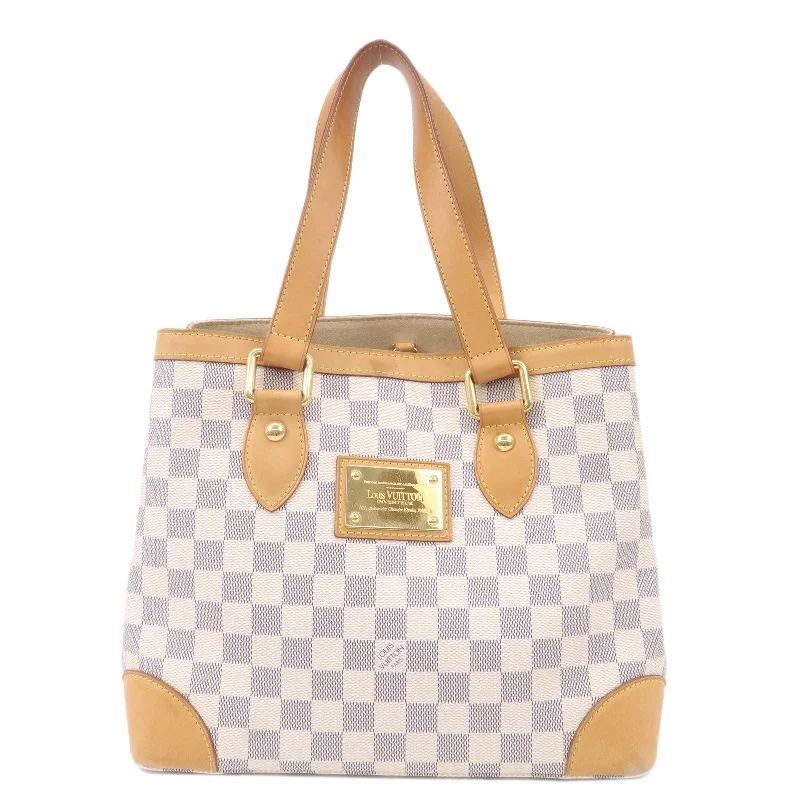 Best bags for weekend getawaysLouis Vuitton Damier Azur Hampstead PM Hand Bag Ivory N51207