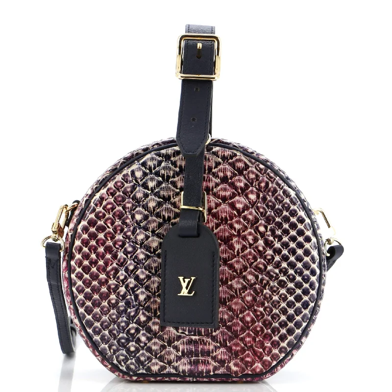 Luxury bags with exotic skinsPetite Boite Chapeau Bag Leather and Python