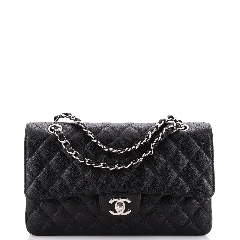 Luxury bags with chain strapsVintage Classic Double Flap Bag Quilted Caviar Medium