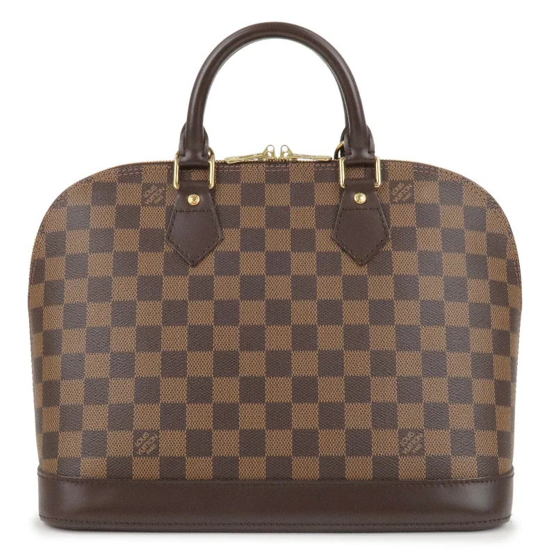 Water-resistant travel backpacksLouis Vuitton Damier Alma PM Hand Bag Brown N51131