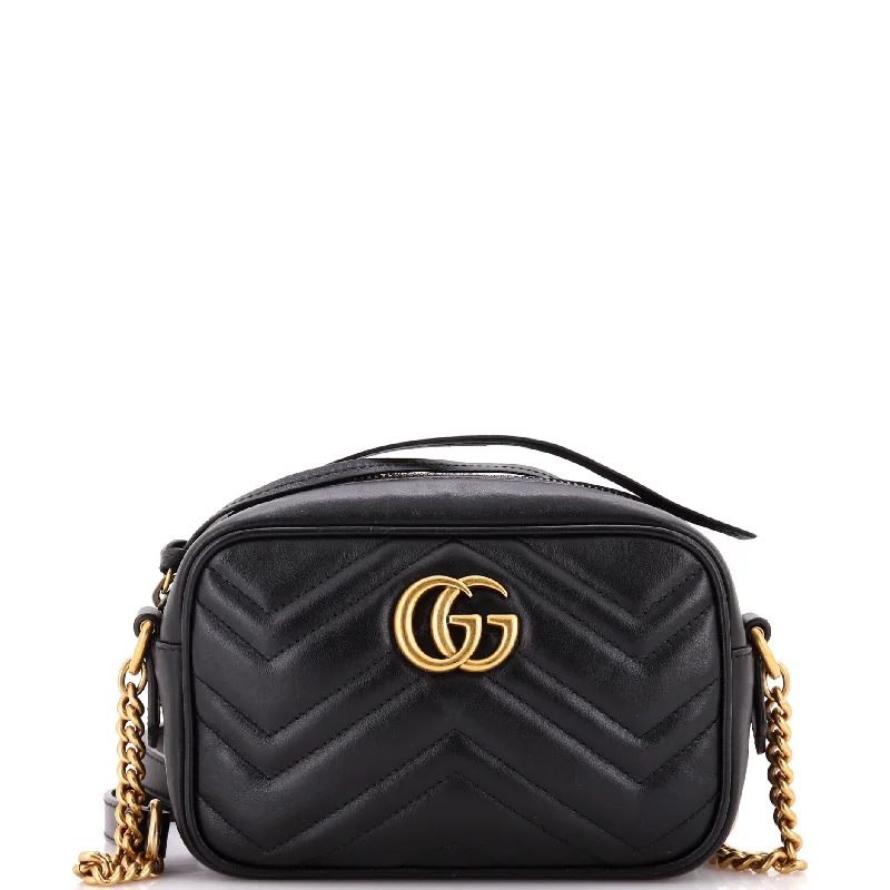 Customizable monogram bagsGG Marmont Shoulder Bag Matelasse Leather Mini