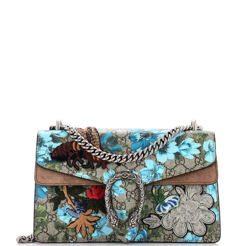 Vintage-inspired handbagsDionysus Bag Embroidered Printed GG Coated Canvas Small