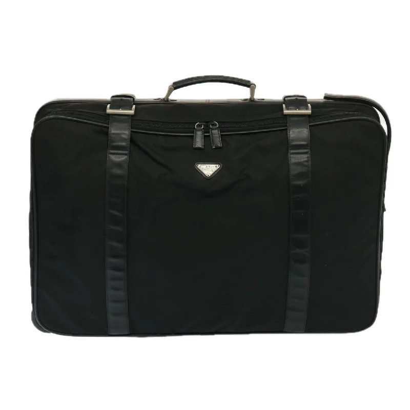 Vegan leather handbagsPRADA Travel Case Nylon Black  bs14964