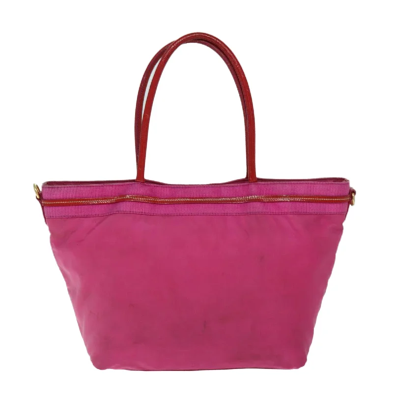 Luxury bags with exotic skinsPRADA Tote Bag Nylon Pink  bs14285