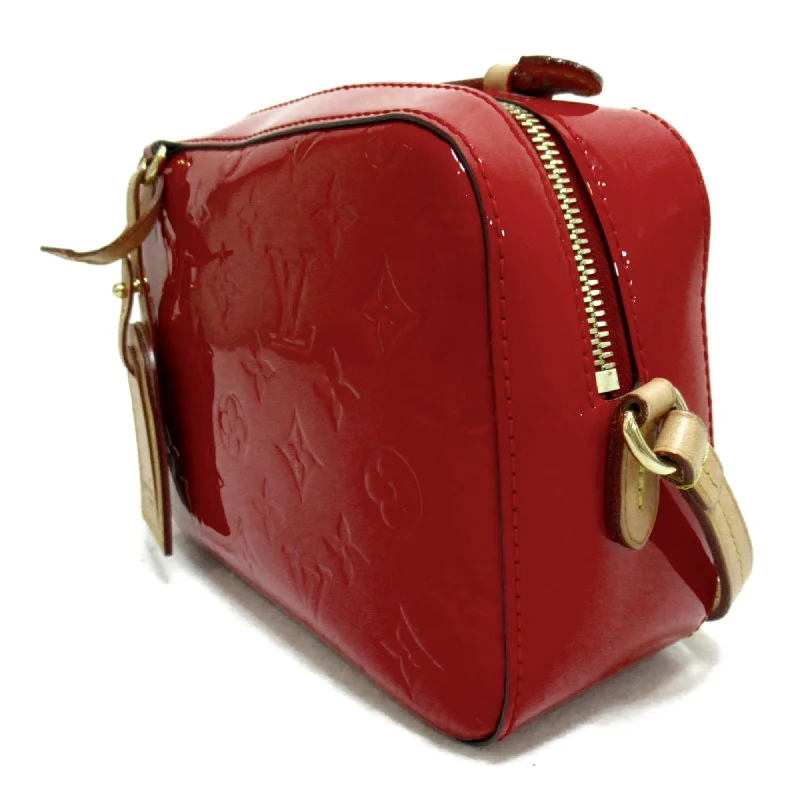 Customizable monogram bagsLouis Vuitton Santa Monica Shoulder Bag Red Cerise Vernis enamel M90368